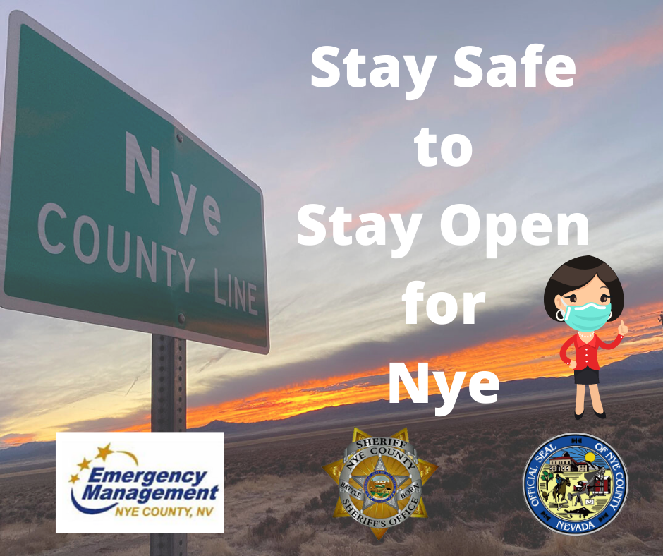 Stay Safe to Stay Open for Nye face covering (png)